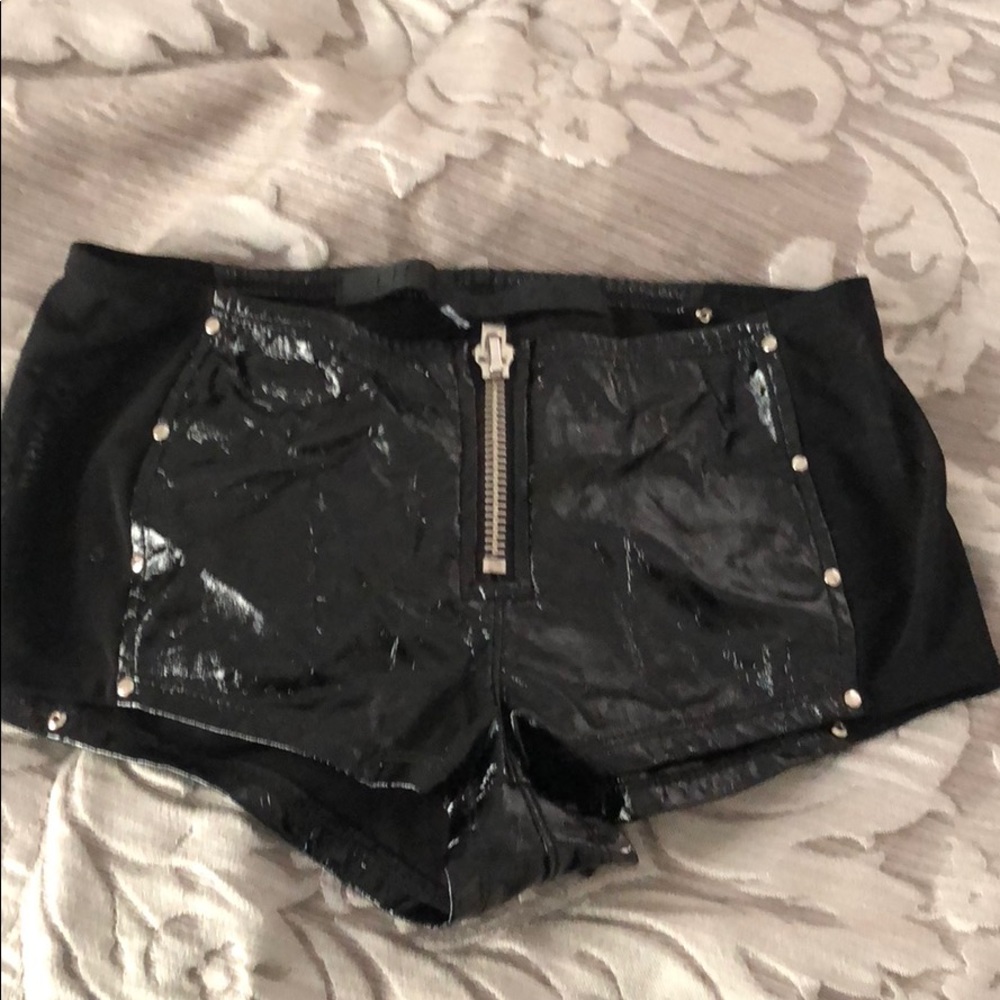 Lip service booty shorts bottle service mesh studs